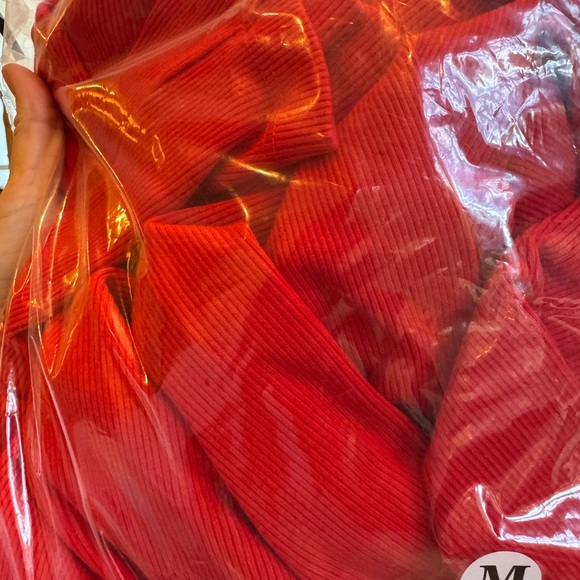 DONNI. Ribbed turtleneck Red - Picture 2 of 2